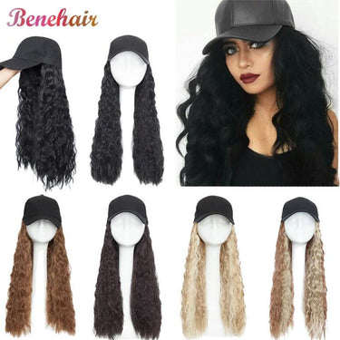Baseball Cap Long Hair Wig - LightsBetter